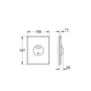 GROHE Skate 38862SD0 Клавиша смыва для унитаза