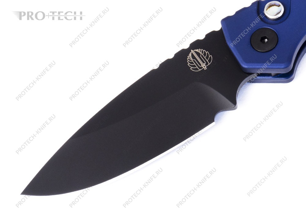 Нож Pro-Tech Strider PT Plus Smooth Midnight Blue Handles Abalone Magnacut - фотография 