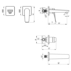 Lemark LM3736BL Смеситель Bronx для раковины встраиваемый (LM3736BL)