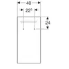 Geberit Renova Compact Y862340000 Зеркало с подсветкой 40x80см