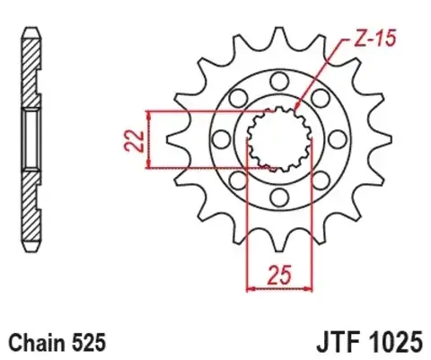 Звезда ведущая JTF1025 15