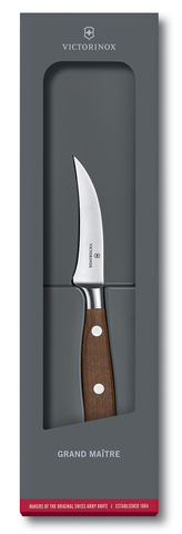 Нож кухонный Victorinox Grand Maitre (7.7300.08G) кованый лезв.80мм прямая заточка дерево подар.коробка