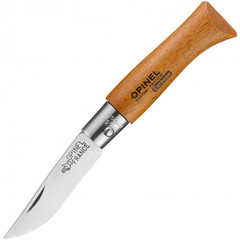 Фото Нож складной Opinel №3 VRN Carbon Tradition, сталь AFNOR XC90 Carbon Steel, рукоять бук, 111030