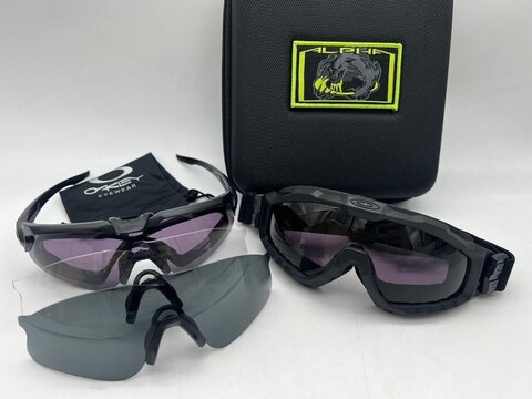 ТАКТИЧЕСКИЕ УДАРОПРОЧНЫЕ ОЧКИ OAKLEY ALPHA 2в1