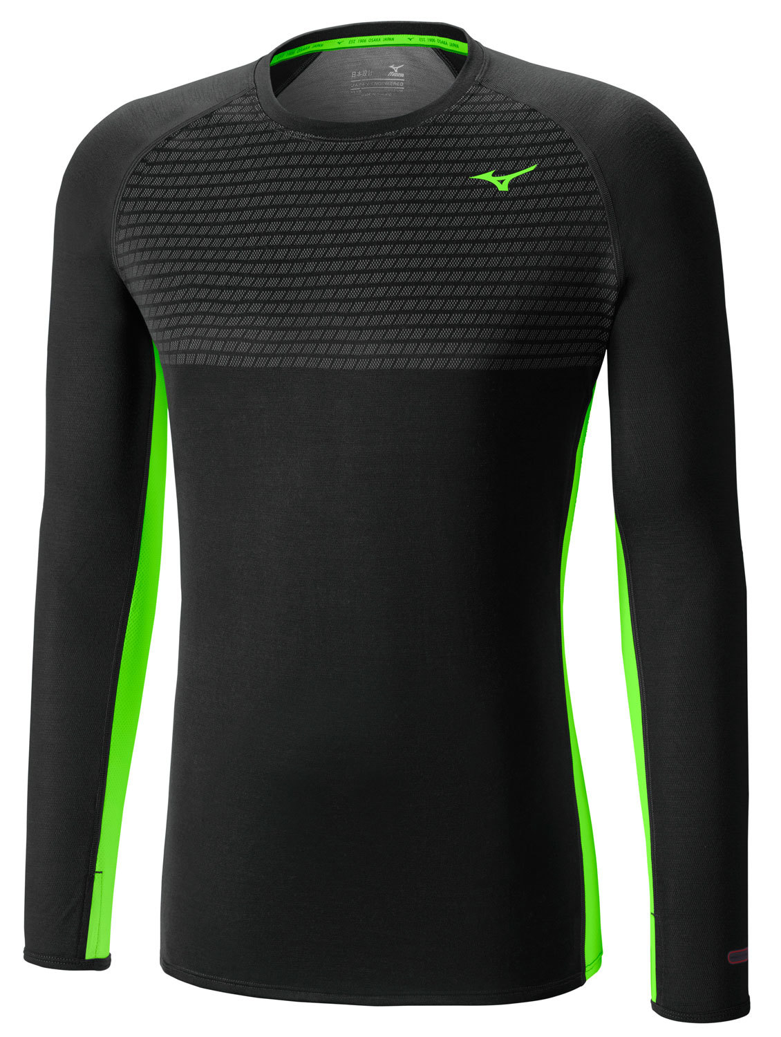 MIZUNO BREATH THERMO BODY MAPPING  мужская рубашка для бега