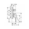 Hansgrohe Metropol 32545140 Смеситель встраиваемый на 1 потребителя