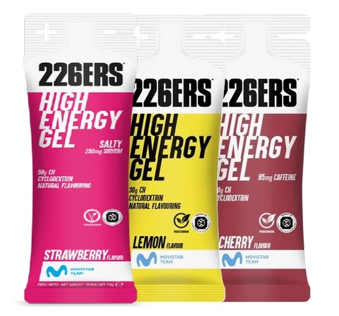 Набор высокоэнергетических гелей 226ERS XS High Energy 45 г ассорти 3 шт