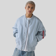 Бомбер Alpha Industries Logo L-2B Hunter Relaxed Mist (Серо-Голубой)