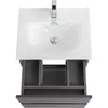 BelBagno KRAFT 39-500/390-2C-SO-GSO База под раковину подвесная с фрезерованными ручк. по всей дл. фасада с 2 выкатн. ящ.,Темно-Серый Мат.,500x395x500