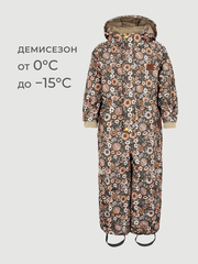 Комбинезон мембранный демисезонный Mjölk Floral Dark, утеплитель 180гр/м2