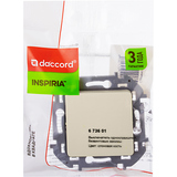 Выключатель одноклавишный - Legrand Inspiria - 10АХ 250В безвинтовые зажимы - слоновая кость — фото 2