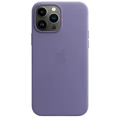 Кожаный чехол с поддержкой MagSafe Apple Leather Case для iPhone 13 Pro Max, Wisteria (Сиреневая глициния)