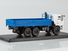 KAMAZ-43118 6x6 flatbed truck restyling white-blue 1:43 Start Scale Models (SSM)