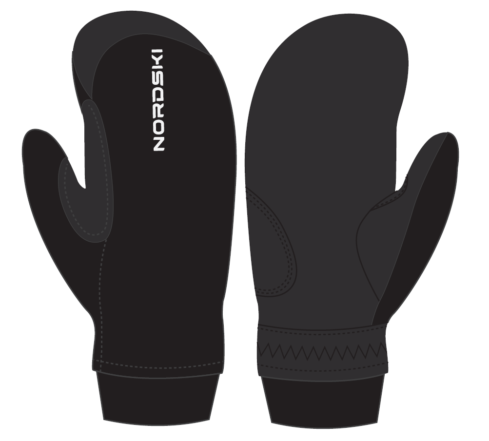 Nordski Jr Arctic WS теплые варежки black - 4