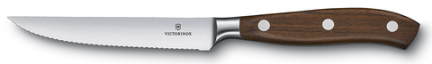 Нож кухонный Victorinox Grand Maitre (7.7200.12WG) кованый для стейка лезв.120мм серрейт. заточка дерево подар.коробка