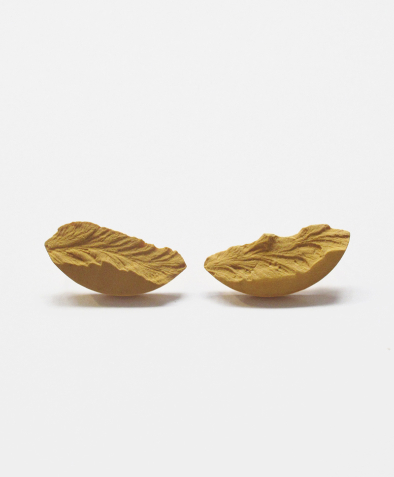 серьги-curve-medium-mustard
