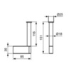 Ideal Standard Connect N1383AA Держатель запасного рулона туалетной бумаги