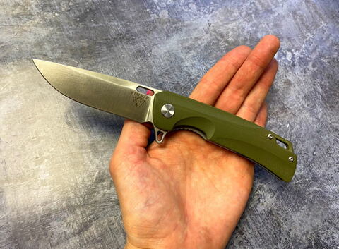 Складной нож Нус Green, сталь D2, G-10, ТДК Кизляр
