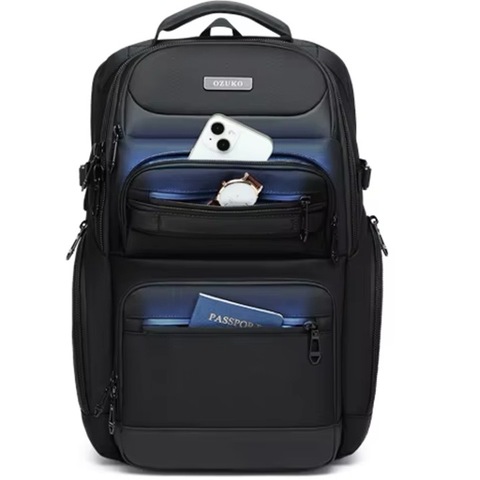 Картинка рюкзак городской Ozuko 9772L Black - 18