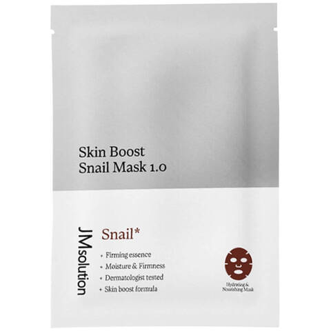 Тканевая маска-бустер с муцином улитки JMsolution Skin Boost Snail Mask 1.0