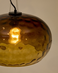Подвесной светильник из коричневого стекла Balma, Ø 40 см