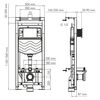 WasserKRAFT Alme 15TLT.010.ME.RG04 Инсталляция для унитаза с клавишей