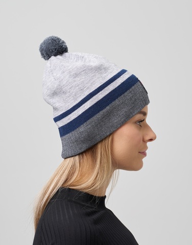 Лыжная шапка c шерстью Nordski Move grey-black