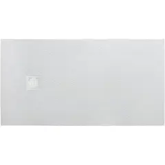 BelBagno TRAY-MR-UNO-AH-180/80-35-W-BO Поддон из искусственного мрамора в комплекте с сифоном с белой матовой декоративной накладкой фото