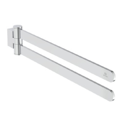 Ideal Standard Conca T5396AA Полотенцедержатель двойной 45 см, поворотный на 180?, с крепежом, округлый дизайн