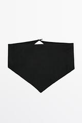 Massimo Dutti Трикотажная бандана из 100% кашемира, черный