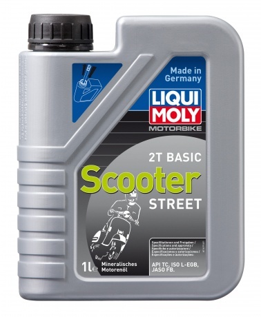 моторное масло для скутеров Liqui Moly Motorbike 2T Basic Scooter Street минеральное 1л