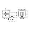 Hansgrohe Fixfit Porter E 26485000 Шланговое подсоединение с держателем