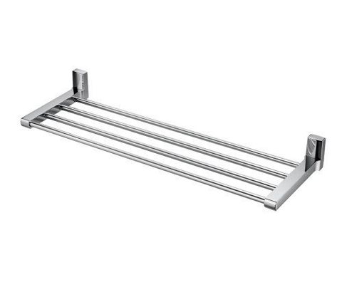 WasserKRAFT Leine K-5011 Полотенцедержатель с полкой, цвет: хром