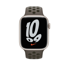 Ремешок Apple 45 mm  Midnight Olive Gray/Cargo Khaki Nike Sport Band - Regular (ML8D3ZM/A)