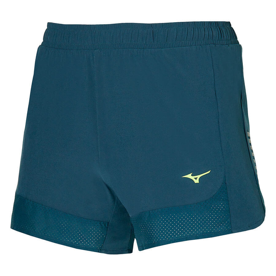 Mizuno Aero 4.5 Short беговые шорты мужские синие (Распродажа)