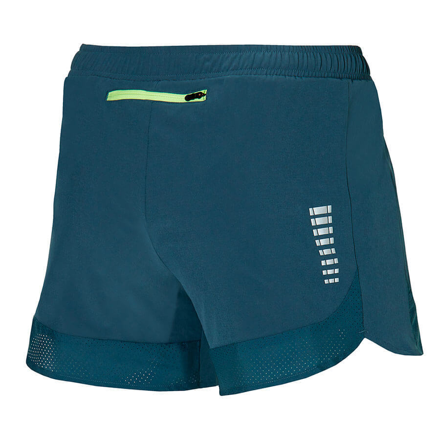 Mizuno Aero 4.5 Short беговые шорты мужские синие (Распродажа) - 2