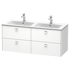 Duravit Brioso BR410601018 Тумба подвесная под раковину 1290x479х553 мм, с 4 выдвижными ящиками, цвет белый матовый 18 (для 233613) фото