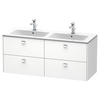Duravit Brioso BR410601018 Тумба подвесная под раковину 1290x479х553 мм, с 4 выдвижными ящиками, цвет белый матовый 18 (для 233613)