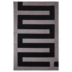 Безворсовый ковер IKEA BLASKATA (БЛОСКАТА), Черный / Серый, 160х105 см