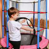 Батут детский DFC SMRKIDS 55" с сеткой, PINK фото №10