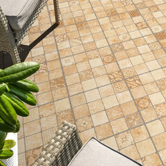 Керамогранит Global Tile Roxy 293х293 мм бежевый мозаика