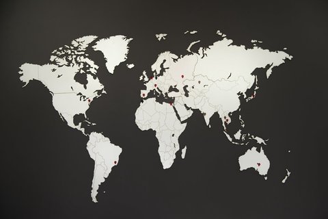 Карта мира World Map Wall Decoration White 130 х 78 cm