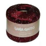 Пряжа Lana Gatto Paillettes 8602 бордо