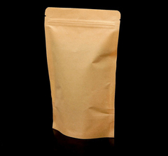Пакет крафт Zip-lock с прямоугольным окном, 1 шт.