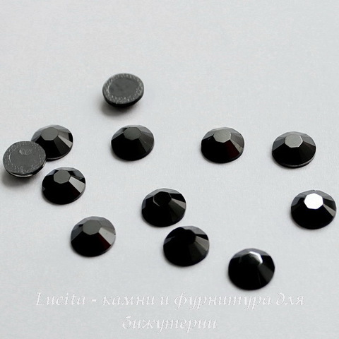 2058 Стразы Сваровски горячей фиксации Jet Hematite ss30 (6,32-6,5 мм) ()