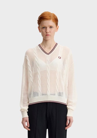 Джемпер FRED PERRY Mesh Cable Knit Jumper