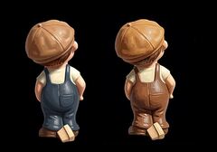 Силиконовый молд Мальчик в песочнице. 3 D