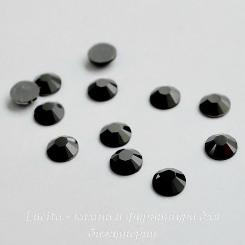 2058 Стразы Сваровски горячей фиксации Jet Hematite ss30 (6,32-6,5 мм) ()