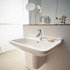 Duravit Starck 3 300600000 Раковина подвесная 600х450 мм с 1 отв под смеситель, с переливом, цвет белый фото