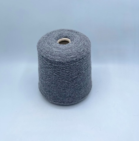 Filati Naturali (пр.Италия),art-Eco boucle, 650м/100гр, Кашемир/Эластан, цвет-Серый меланж, арт-34430